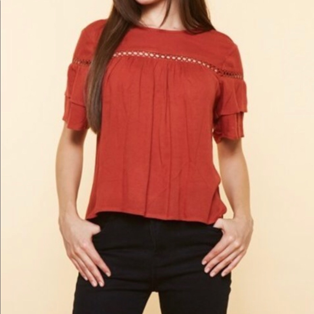 ❤️LAST CHANCE- Peasant Short Sleeve Top